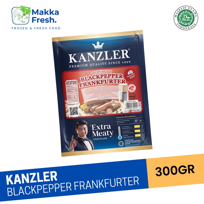 

KANZLER BLACKPEPPER FRANKFURTER 300GR