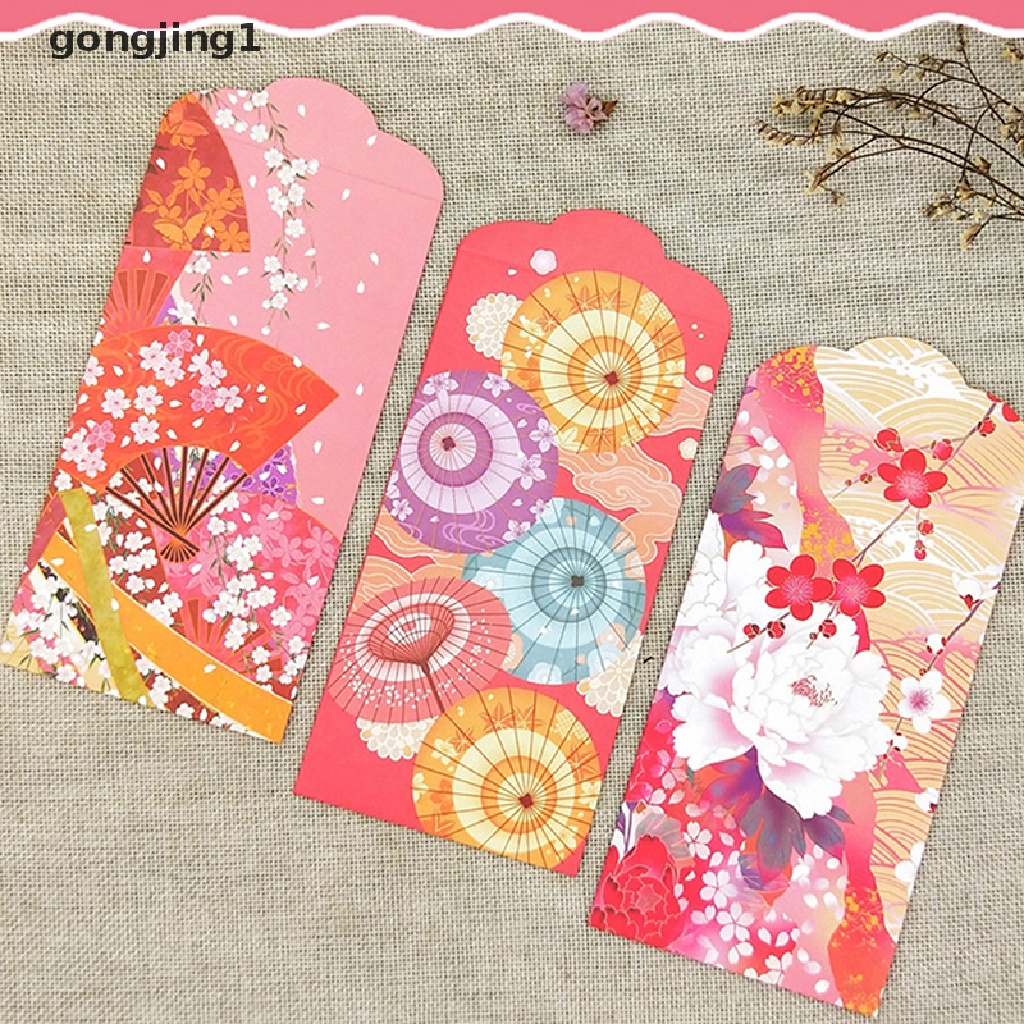 Ggg 10 Pcs Amplop Merah Imlek Kreatif Hongbao Tahun Baru Festival Musim Semi Amplop ID