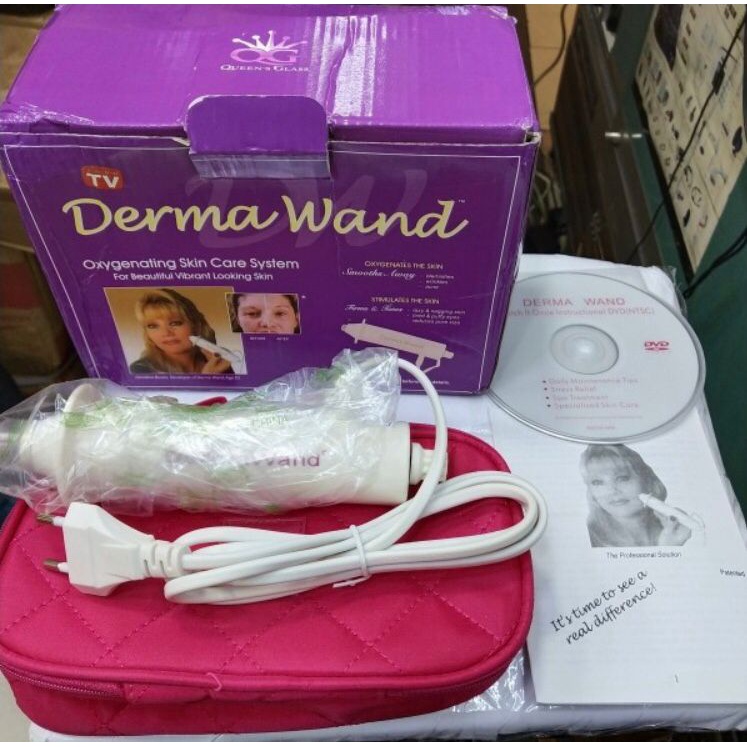 COD ✅ Dermawand DERMA WAND Pengencang Wajah Setrika Wajah untuk Kecantikan penghalus Wajah Dermawan  ALAT KECANTIKAN Skin care facial AS SEEN ON TV Penghilang keriput BOX PUTIH
