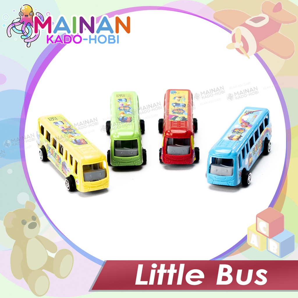 MAINAN ANAK MINIATUR DIECAST CAR MINI LITTLE BUS