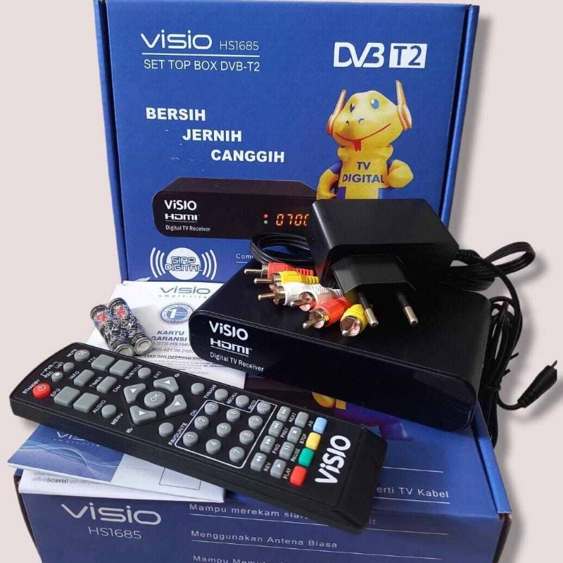 SET TOP BOX VISIO HS1685 DVBT2 Original  - GARANSI RESMI