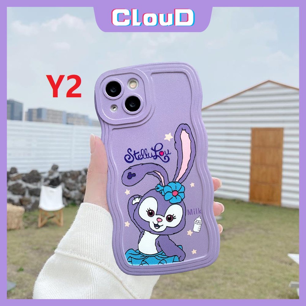 Cute Strawberry Bear Wavy Edge Case Realme C33 C30 C25Y C25 C11 C25s C35 C21Y C20 C12 C15 9i 10 5i 9 Pro+9 5 6i 8Pro 7 8i 7i 8 C3 C1 C20A C20A Kartun StellaLou Lembut Tpu Cover