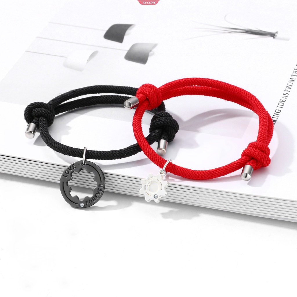 Fashion Kreatif puzzle Dua Potong Pasangan Gelang Jahitan Gigi Hadiah Hari Valentine Barang Perhiasan Hadiah Ulang Tahun [ZXL]