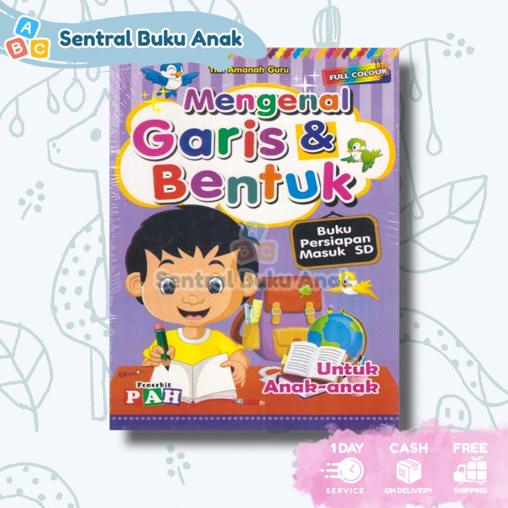 Buku Aktivitas Anak Belajar Mengenal Menebali Menulis Garis dan Bentuk TK PAUD