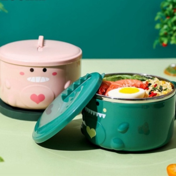 

Unik mangkok dinosaurus gelas dino stainless karakter anak set mangkok anak - mangkokgelas Diskon
