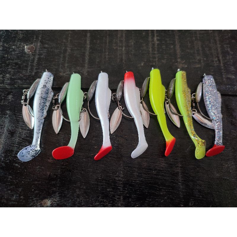 SOFT LURE 8CM 13GRAM SATUAN SATU SET HOOK 3/0