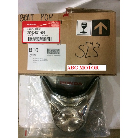 HEAD LAMP REFLEKTOR LAMPU DEPAN BEAT POP ORIGINAL AHM