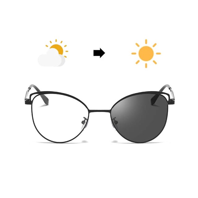 Kacamata Photocromic Normal Antiradiasi UV Model Cat Eye Terbaru