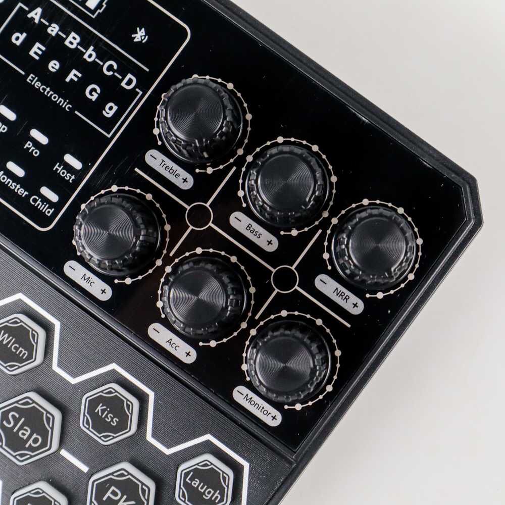 PRO MIXER SOUND CARD BLUETOOTH PORTABLE SOUND CARD PORTABLE KARAOKE LIVE MUSIC 1200 Mah P5