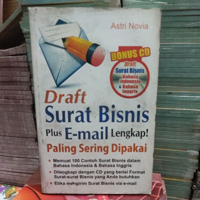 Draft surat bisnis plus e-mail lengkap.   vsp1