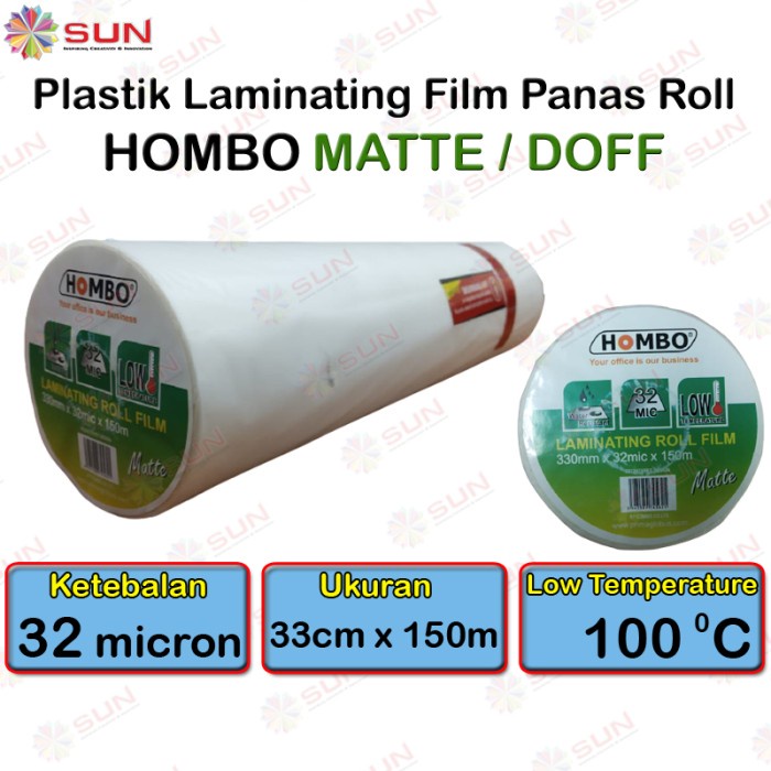 

Plastik Laminasi Panas Roll Doff Hombo 330 mm