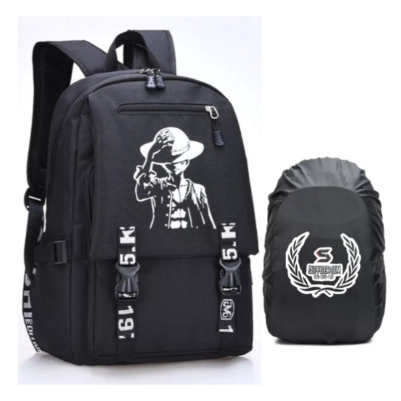 One Piece_Tas Sekolah Anak Laki Laki Sd Smp Sma Backpack Cewek Cowok Ransel Backpack Sekolah Kuliah Ker