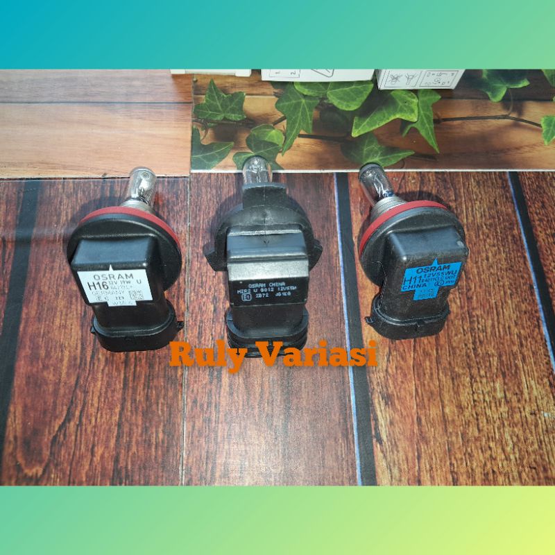 Bohlam Lampu Halogen Osram All Varian H16 H11 HIR2 Osram