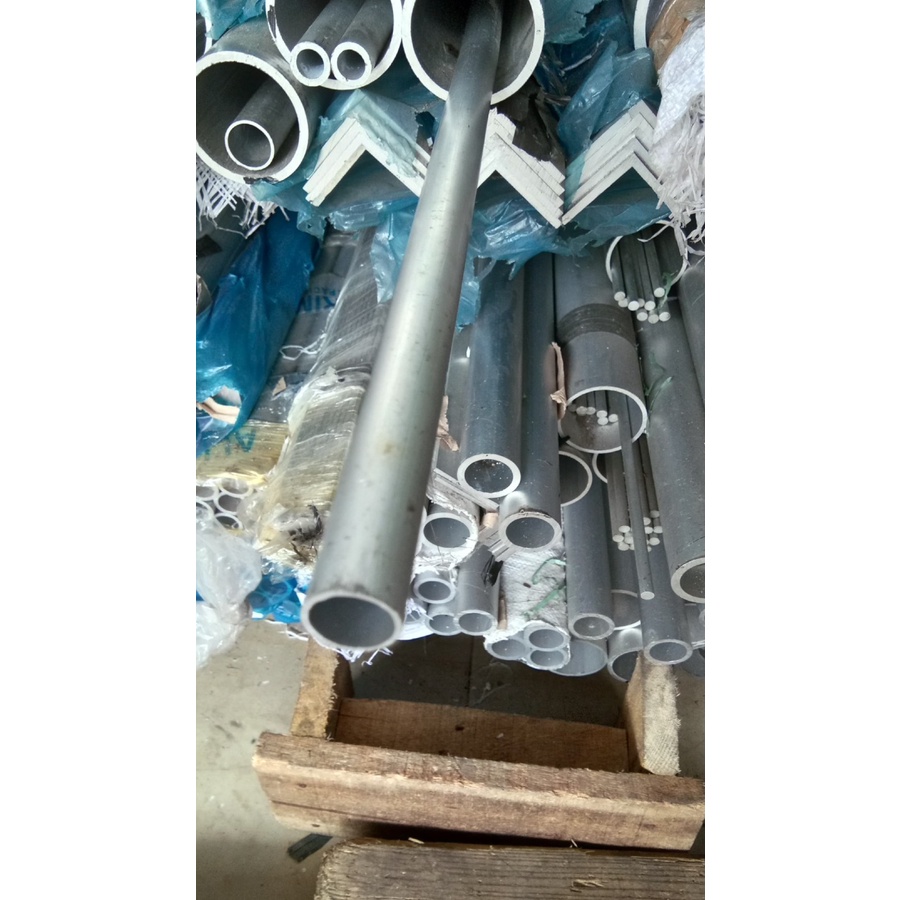 pipa aluminium 19mm (3/4 inchi) tebal 1.5mm x 300cm