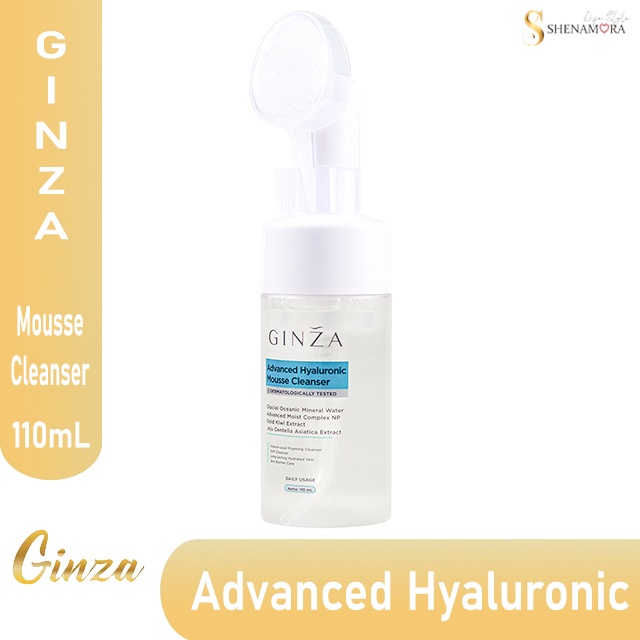 Ginza Mousse Cleanser Advanced Hyaluronic 110ml | Biru