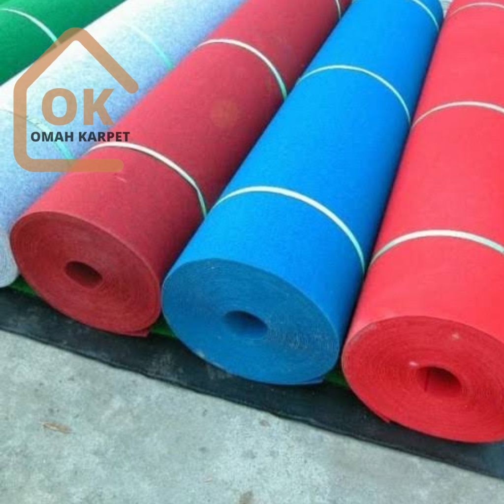 Karpet Bludru Polos Meteran Bahan Tebal