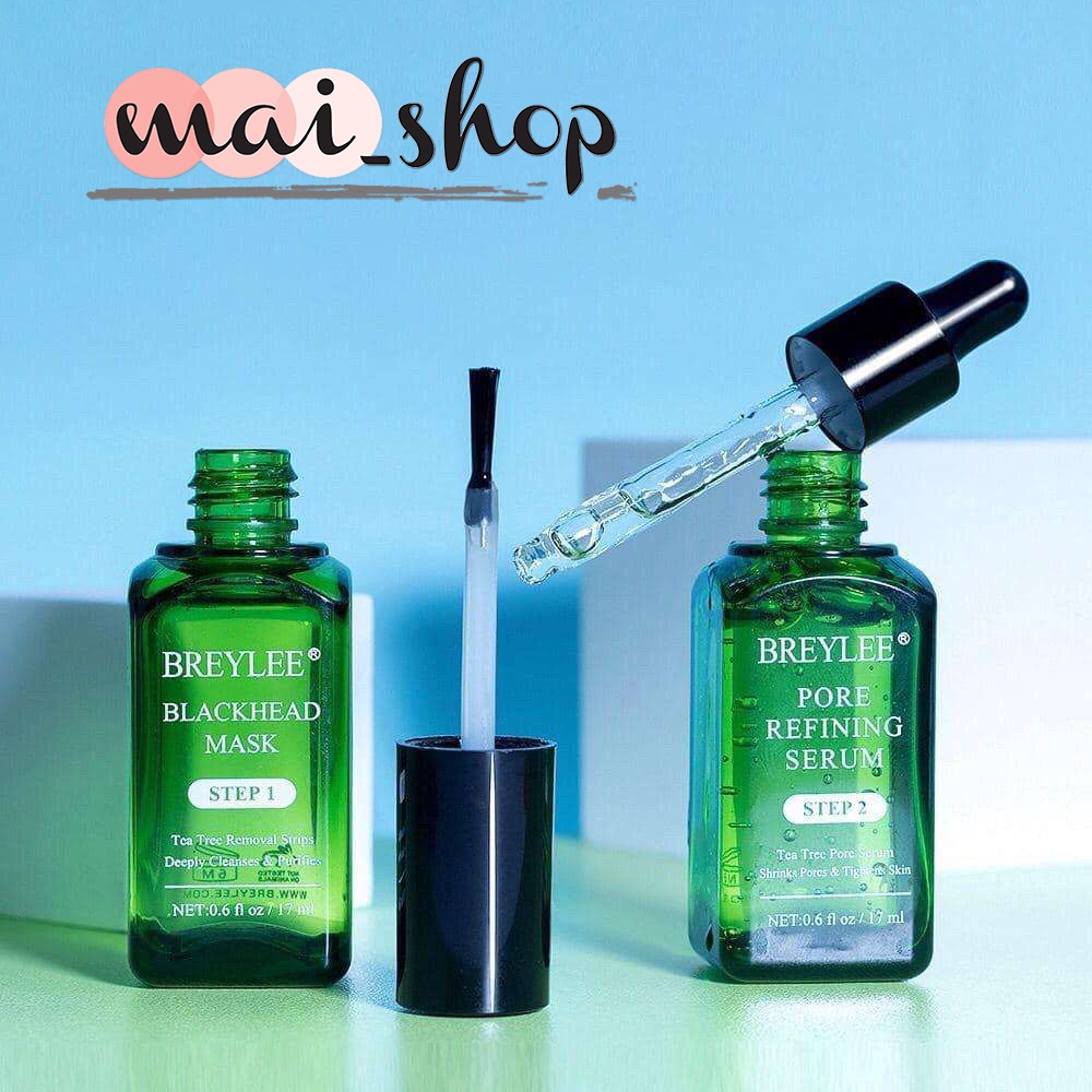 BREYLEE Tea Tree Blackhead Mask (STEP 1) - Pengangkat / Pembersih Komedo , Masker hidung (17ml)