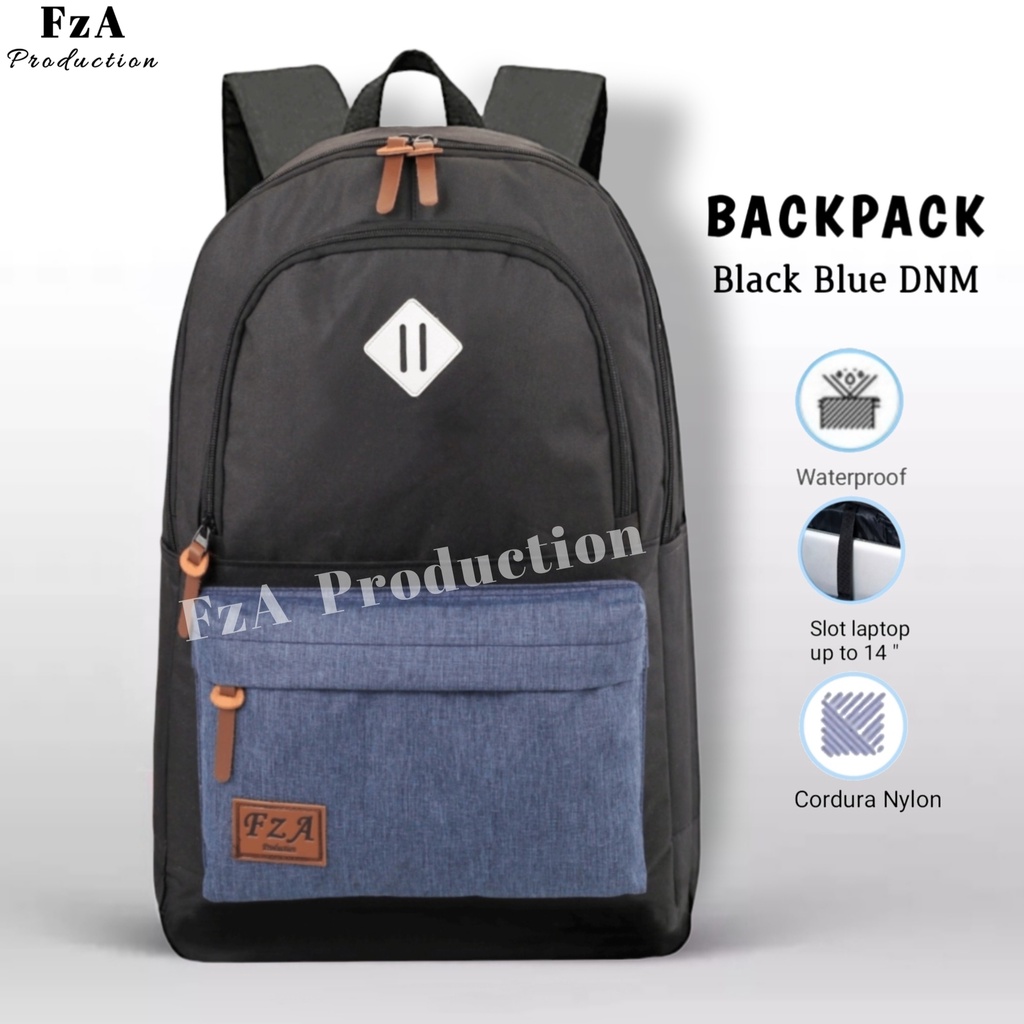 Tas Ransel  Punggung Distro Casual Pria Wanita / Tas Ransel Laptop Original FzA FREE Tas Waistbag Trendy BUY 1 GET 1