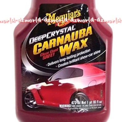 Meguiar's Deep Crystal Carnauba Wax 473ml Melingdungi Lapisan Mobil Meguiars Meguiar Deepcystal Deep Kristal Waxing Waxs Poles Coating Mobil