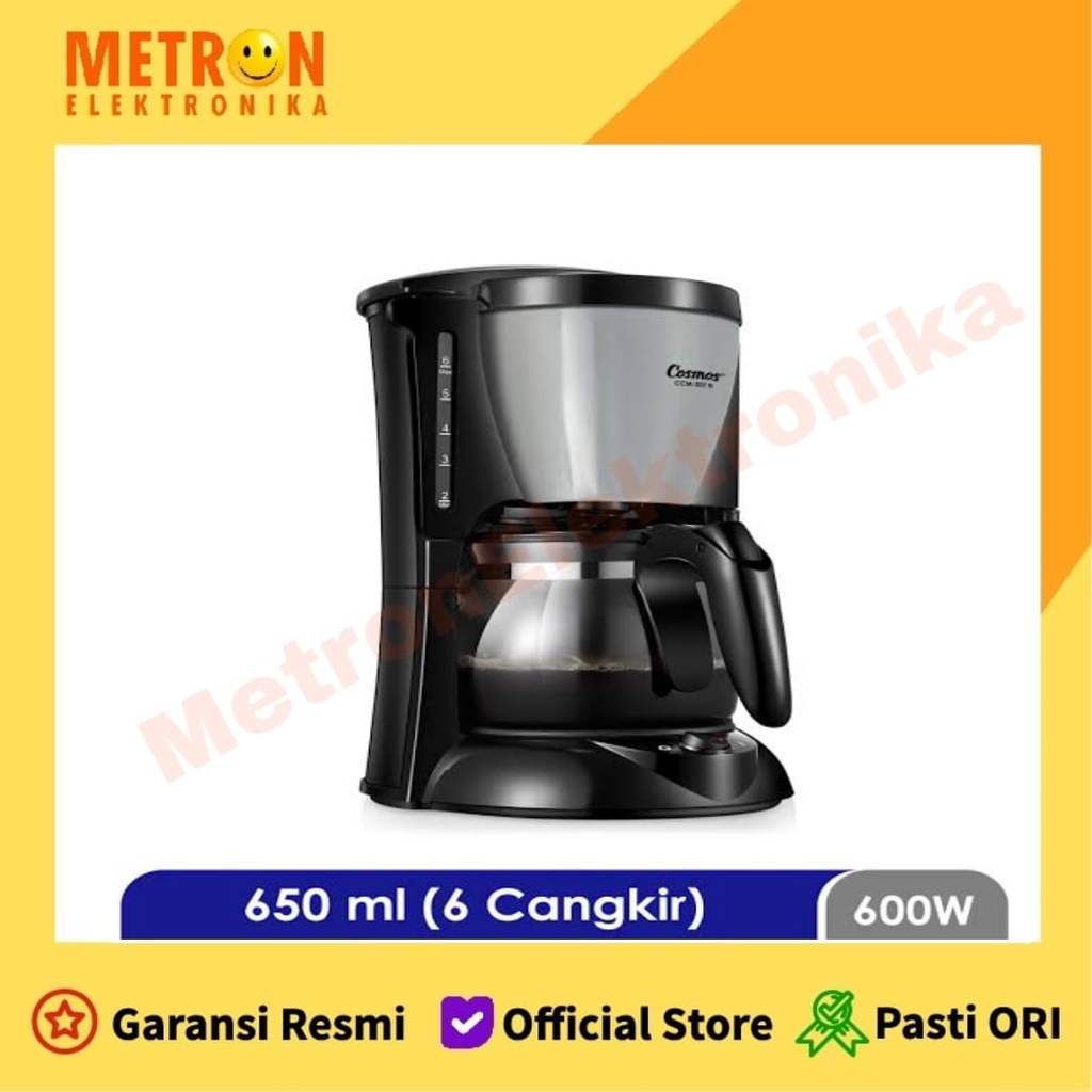 COSMOS CCM 307 N - COFFEE MAKER NEW - 6 CUP 0.65 LT 600 WATT