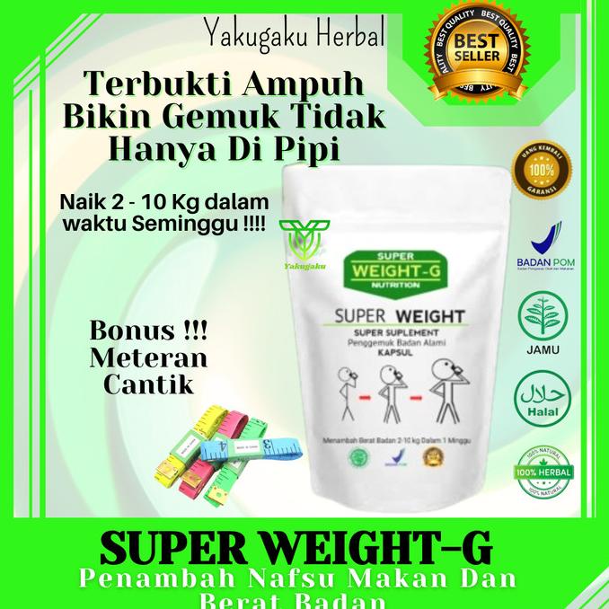 

[BISA COD] Penggemuk Badan Herbal Super Weight Gain Penambah Nafsu Makan