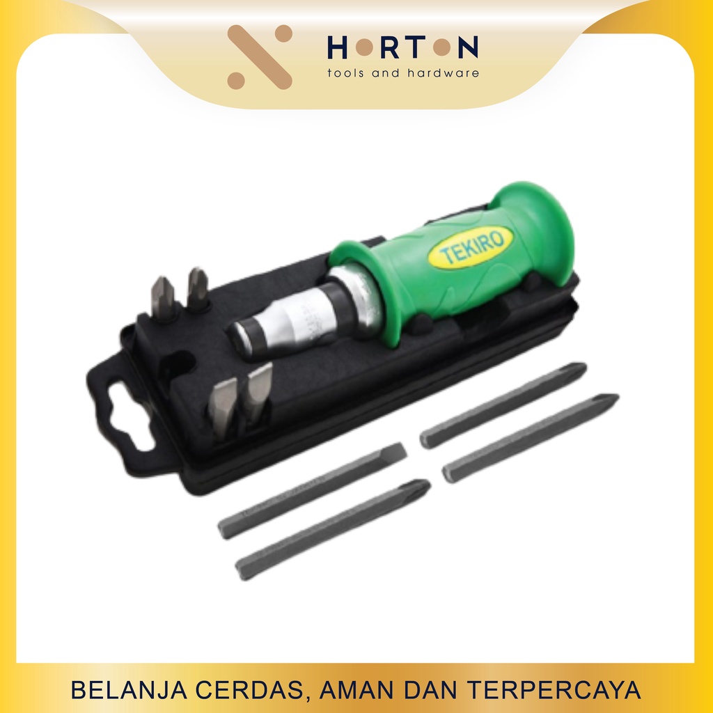 TEKIRO Obeng Ketok / Obeng Tumbuk Set 9 Pcs / Impact Driver Set 9 Pcs