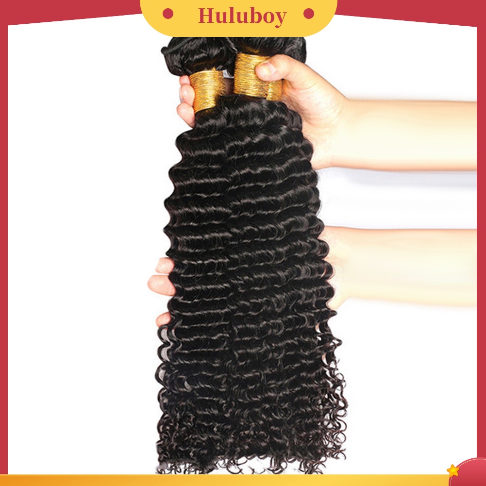 Wig Rambut Ekstensi Model Panjang Keriting Bahan Sintetis Untuk Wanita