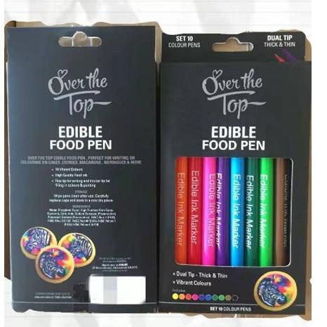 

DECORATING PEN EDIBLE MIX 10 PC / PEN EDIBLE COLOUR / PEN PENGHIAS KUE TERLARISS...,,,,,