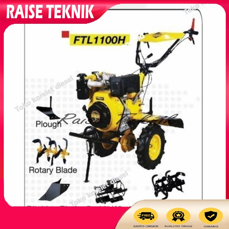 TRAKTOR LADANG & SAWAH FIRMAN FTL1100H DIESEL SOLAR
