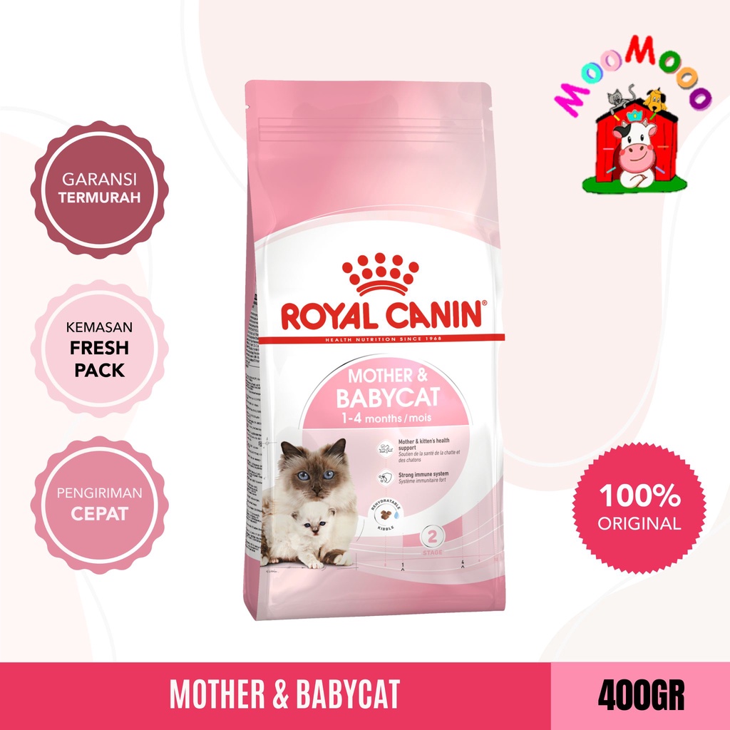 Royal Canin Mother And Baby Cat 400gr - Dry Food Mom &amp; Babycat / (Cat Food) Makanan Kucing Bayi dan Indukan