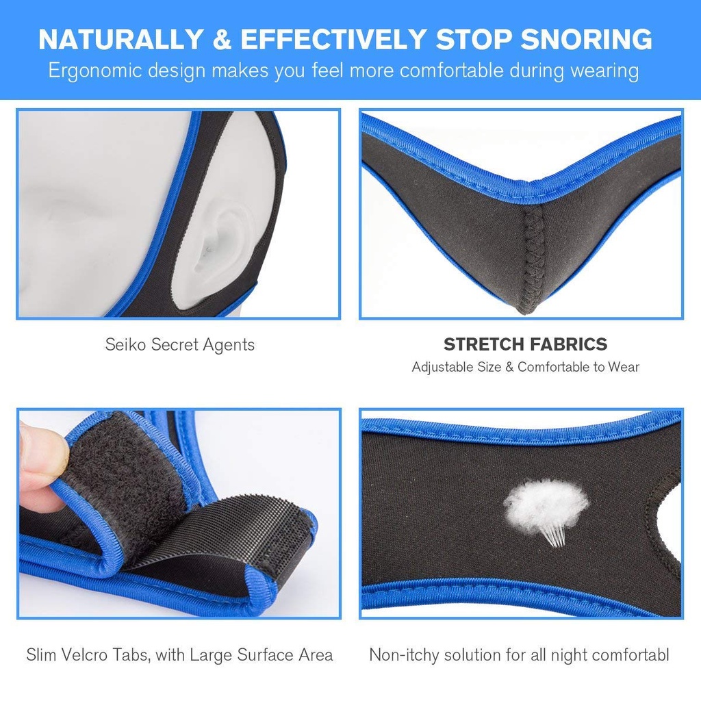 Sabuk Tidur Anti Ngorok Alat Anti Ngorok Penghilang Ngorok Dengkur Snoring Solution Chin Strap