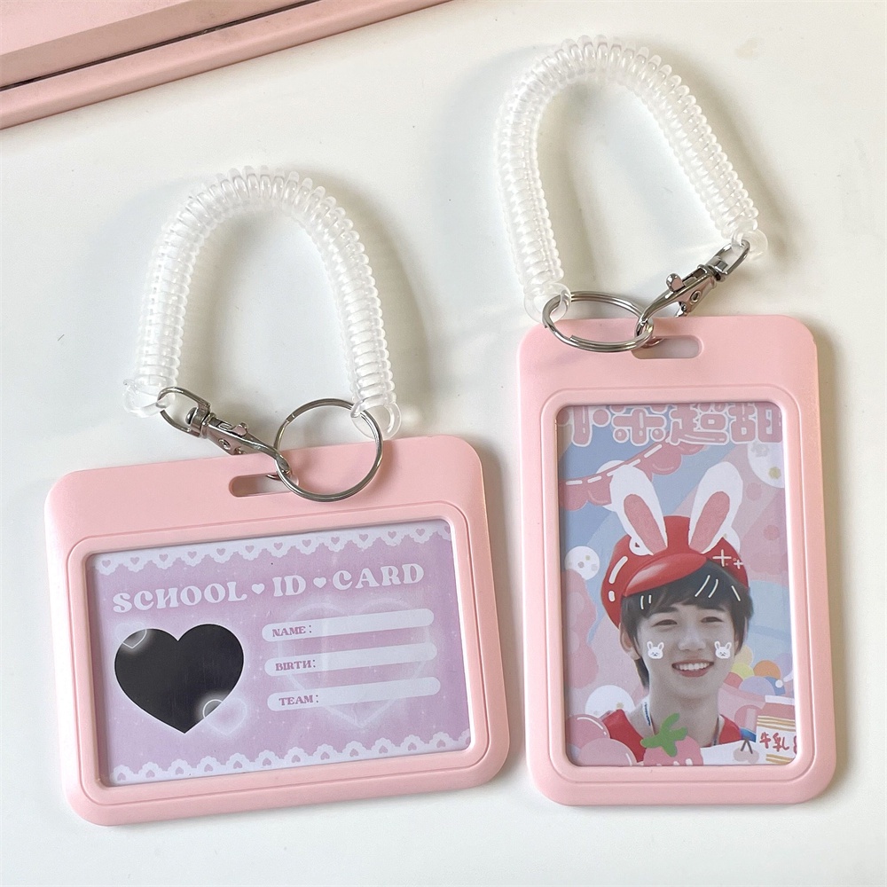 Holder Pelindung Kartu Kredit / ID / Foto Bahan MINKYS Warna Biru / Pink