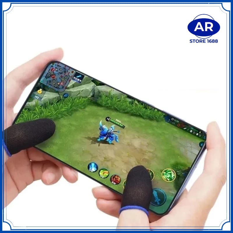 AR-Sarung Tangan Jempol Jari Finger cover Game Gaming 1 Set isi 2 pcs Tebal impor Full colour