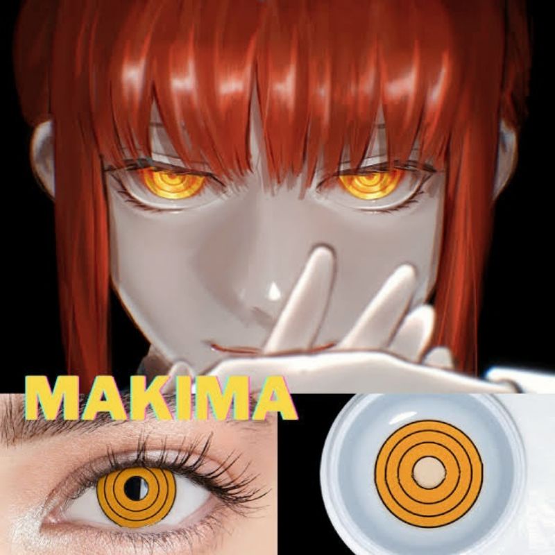 Softlens Cosplay Anime Makima Ready Stock