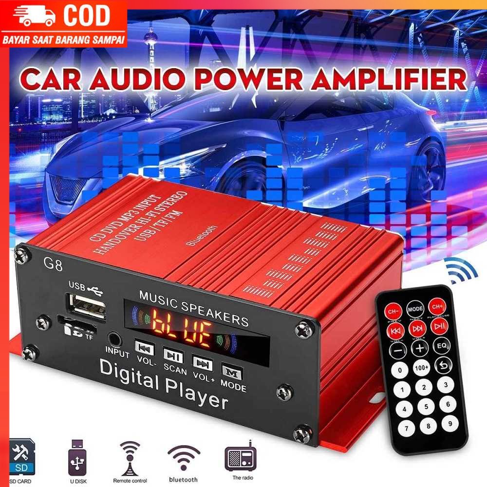 ( 100% BARANG ORI ) CLAITE Penguat Daya Audio Mobil Audio Power Amplifier 12 V 200 W - G8