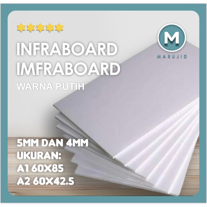 

Impraboard Infraboard / Impraboard Putih 80 X 60Cm A1 Tebal 5Mm