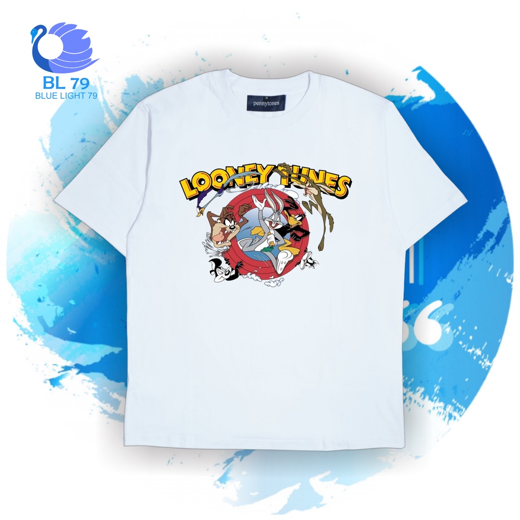 TSHIRT | OVERSIZE | KAOS VINTAGE LOONEY TUNES | T-SHIRT CARTOON 90's WARNER BROS | BAJU PUTIH KARTUN