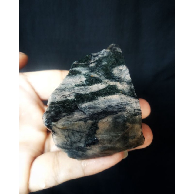 Rough Bahan Jasper Motif Bulu Macan