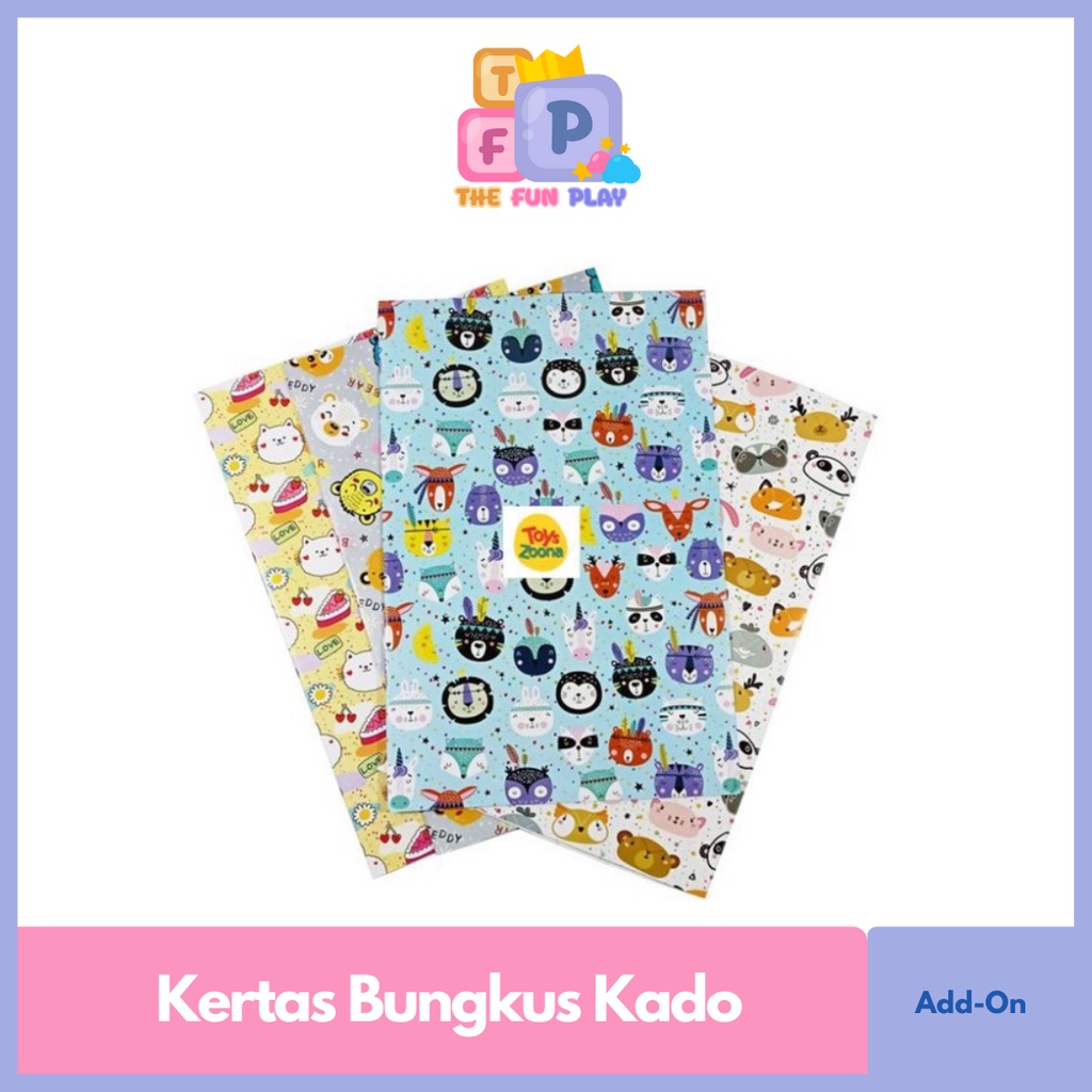 

TheFunPlay Kertas Kado / Bungkus Kado / Gift Wrapping Paper (Harga per Lembar)