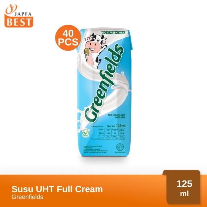 

Susu Greenfields UHT Full Cream 125 ml - Isi 40 pcs TERLARIS TERPERCAYA ORIGINAL