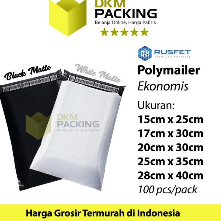 

[PRODUK D97FP] Polymailer PACK Amplop Plastik Packing Online Shop RUSFET EKONOMIS SCN