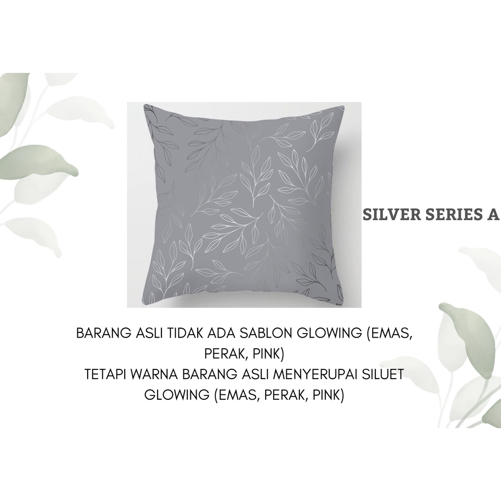 Silver Series Pillow Cover / Sarung Bantal Sofa Kursi Vintage