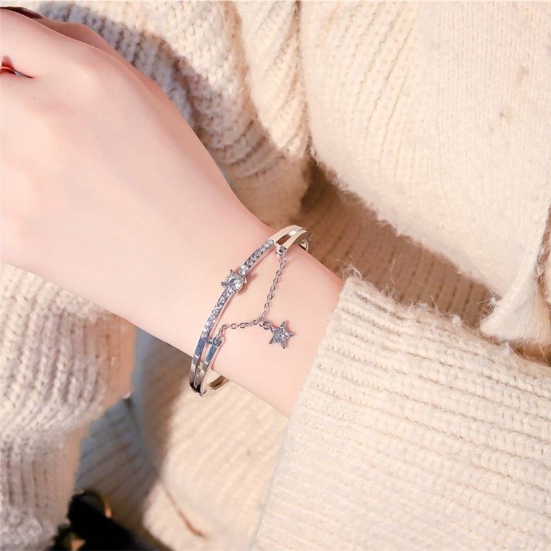 Gelang Mutiara Desain Laurel Dog Butterfly Bell Adjustable Untuk Pria Dan Wanita