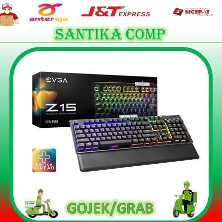 EVGA Z15 RGB MECHANICAL GAMING KEYBOARD BACKLIT LED LINEAR SWITCHES
