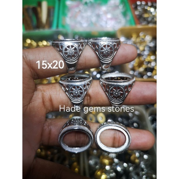 ring emban titanium super kualitas dim 15x20
