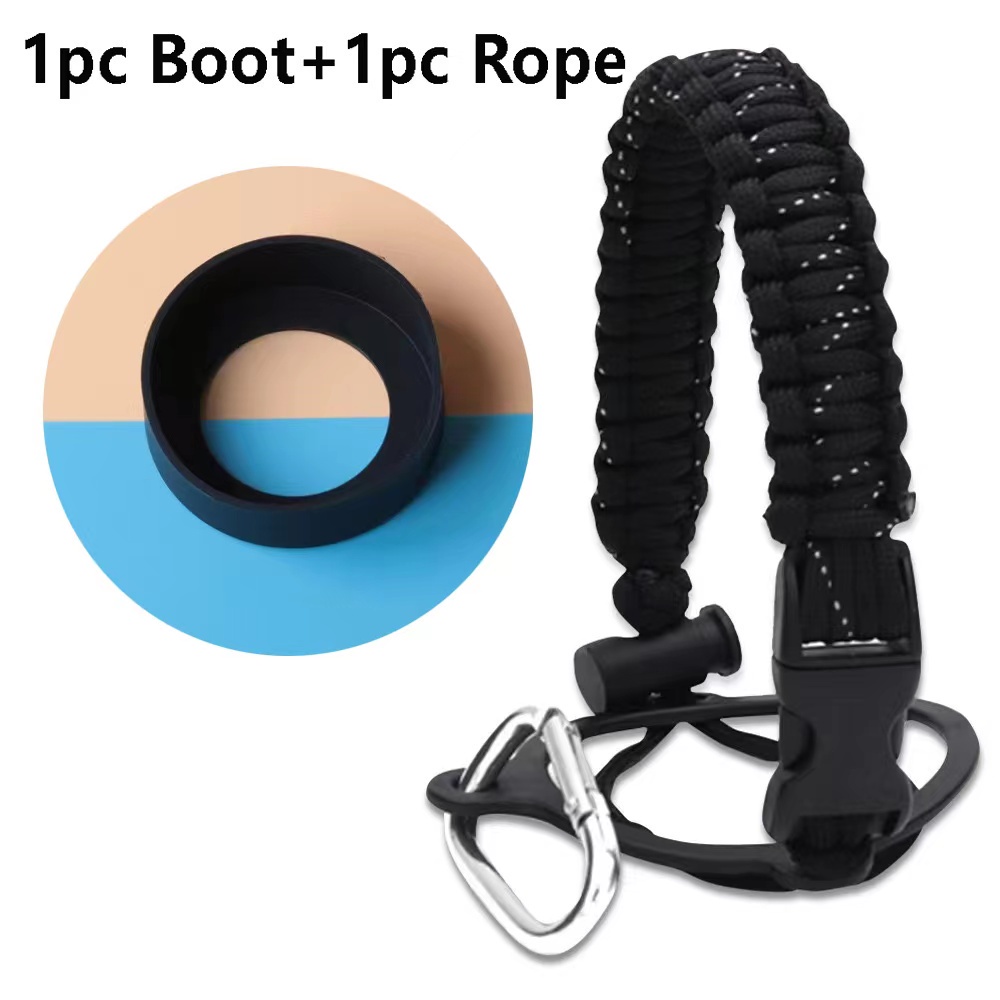 Aquaflask Tumbler Non-slip Boot Silicone Pad Cover Dan Pegangan Paracord Berwarna 2Pcs Untuk Aksesoris Botol Air 12-24oz/32-40oz