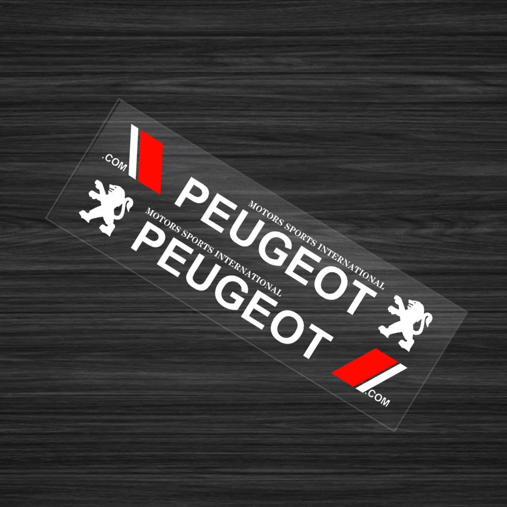 PEUGEOT 2pcs Stiker Sisi Pintu Mobil Stiker Body Decals Logo Mobil Decal Styling Untuk Peugeot308 206 208 3008 508 408 207 406 405 407 2008 5008 306 307 RCZ Aksesoris