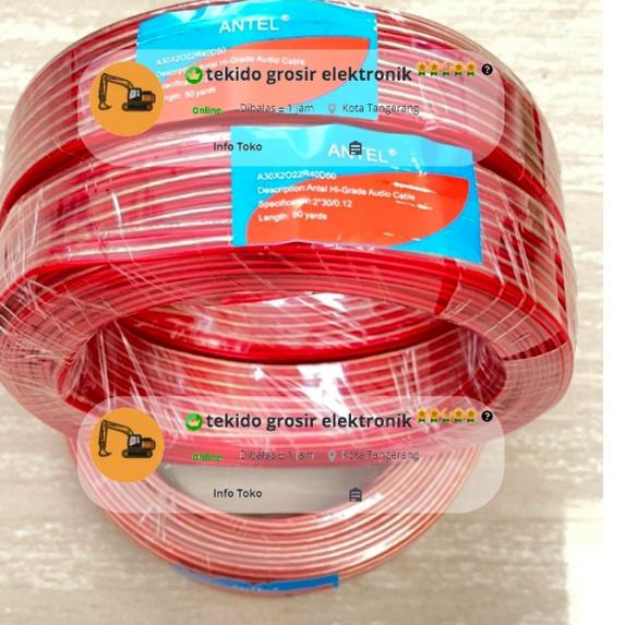 Model Populer KABEL SPEAKER 2x30 2 x 30 40 meter 40m 40meter 50 YARD ANTEL 40 meter