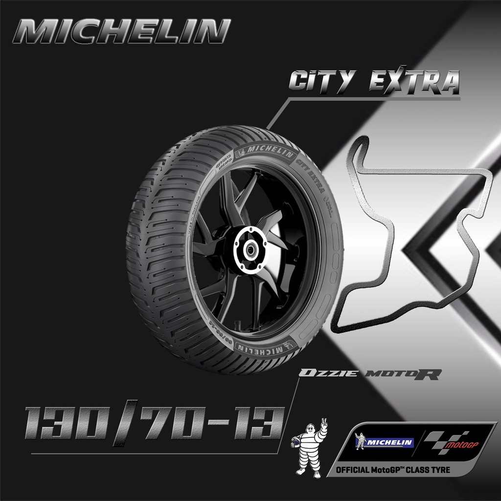 MICHELIN CITY EXTRA BAN TUBELESS VESPA MATIC &amp; NMAX RING 12 &amp; 13 UKURAN 120/70-12 | 110/70-13 | 120/70-13 | 130/70-13 | 140/70-13 BAN MOTOR VESPA MATIC SPRINT PRIMAVERA SCOOPY FREEGO NMAX ADV ORIGINAL