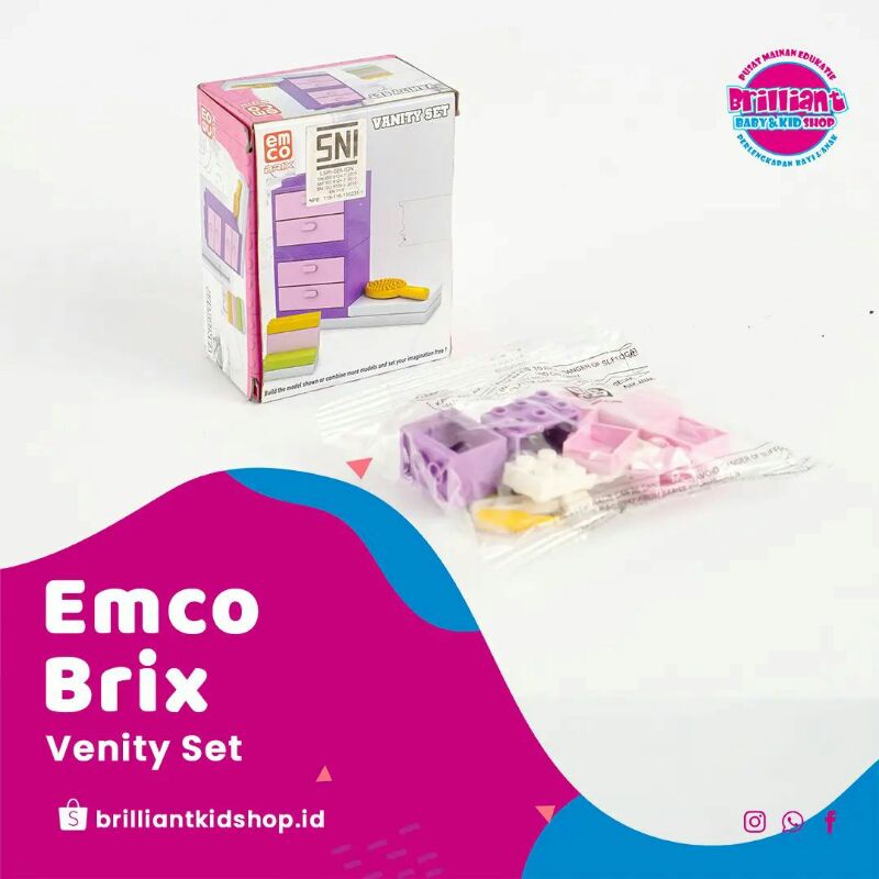 Emco Brix Building Blocks/Emco Brix Vanity Set Ori